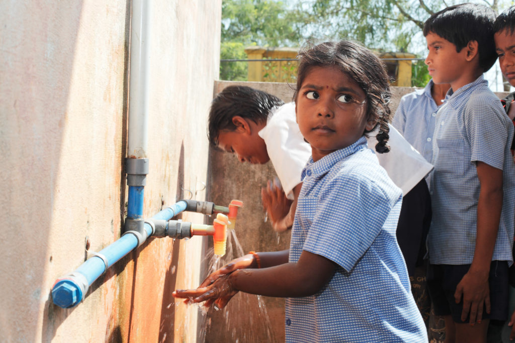 In India, Plan International and NORMA Group provide schools with intact water supply and sanitary facilities.