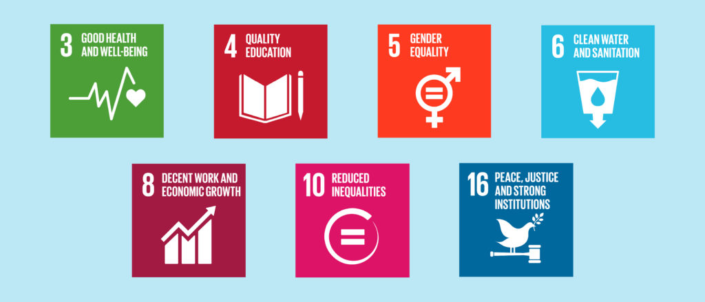 Plan International focuses its work on these seven development goals.