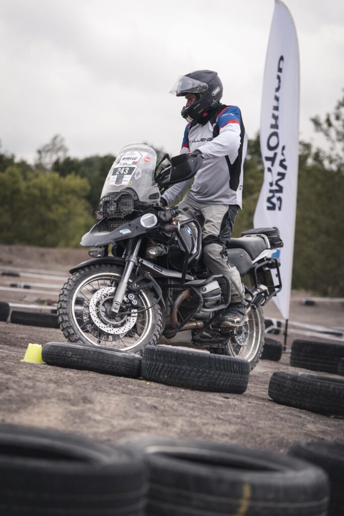 Image of Markus Mueller skills test at BMW Motorrad GS Trophy
