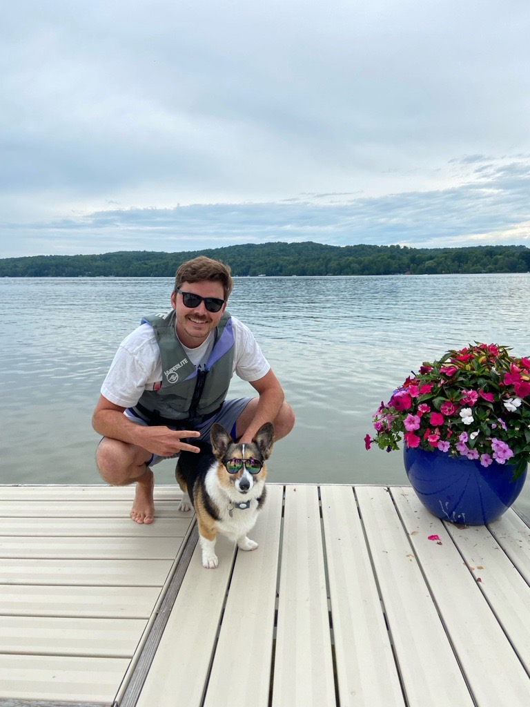Image of Lee Teasley with his dog